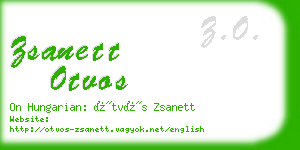 zsanett otvos business card